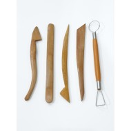 Wooden Porcelain Engraving tools Set / 5 Piece PICASSO 047